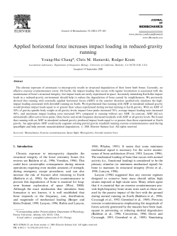 Applied horizontal force increases impact loading in reduced