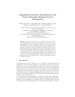 Organization Structure Description for the Needs of Semantic