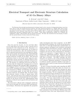 Electrical Transport and Electronic Structure Calculation of Al&ndash;Ga