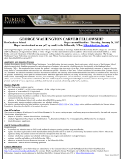 george washington carver doctoral fellowship