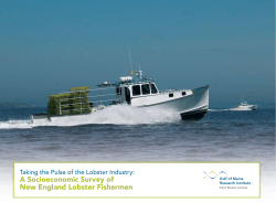 A Socioeconomic Survey of New England Lobster Fishermen