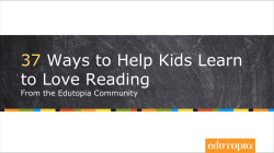 37 Ways to Help Kids Learn to Love Reading