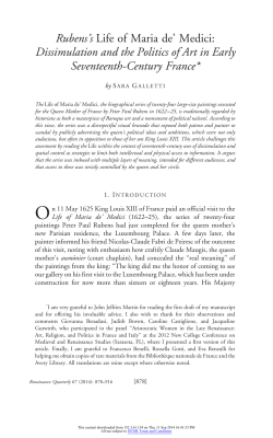 Rubens`s Life of Maria de` Medici