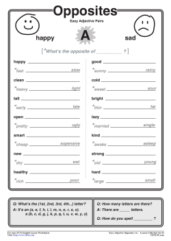 Opposites - EFL4U.com