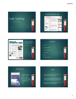 Lab Testing