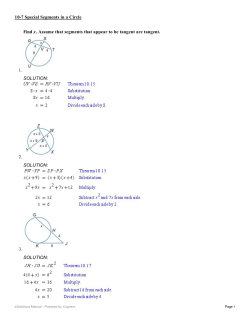 Find x. Assume that segments that appear to be