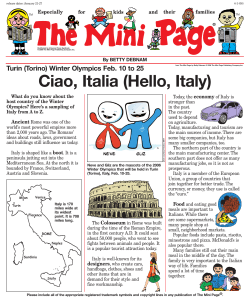 Ciao, Italia (Hello, Italy)