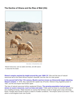 The Decline of Ghana and the Rise of Mali (HA)