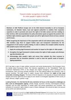 Toward a better recognition of and respect for older people`s rights