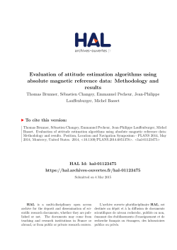 Evaluation of attitude estimation algorithms using absolute magnetic