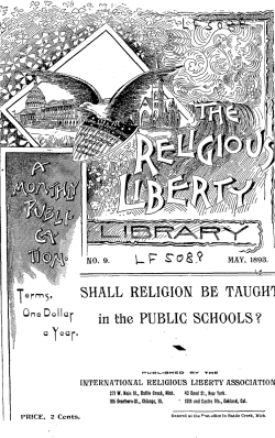 Shall Religion be Taught in the Public Schools?