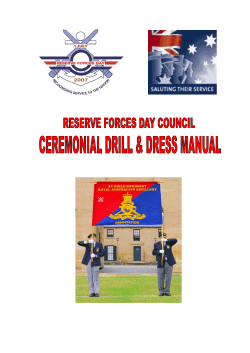 General Ceremonial - Reserve Forces Day