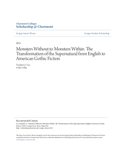 Monsters Without to Monsters Within: The Transformation of the