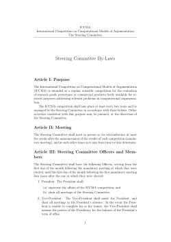 Steering Committee By-Laws