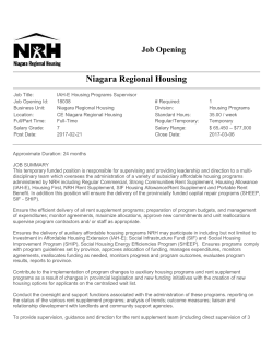 IAH-E Housing Programs Supervisor