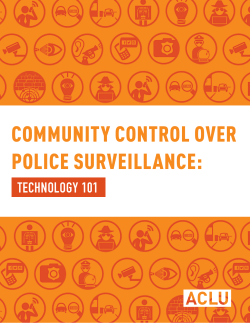 community control over police surveillance