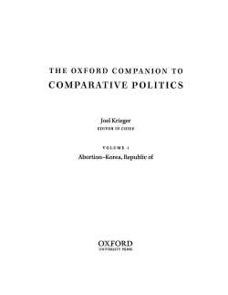 comparative politics - Explorations in Cyber International Relations