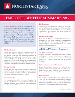 employee benefits summary 2015