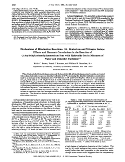 Mechanisms of elimination reactions. 34. Deuterium and nitrogen