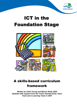 LBTH EYFS ICT Curriculum Framework