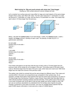 Math Activity, Student Version