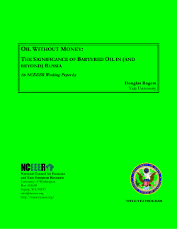 Paper - University Center for International Studies