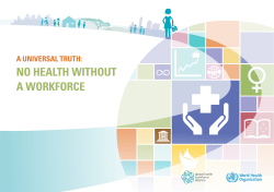 A Universal Truth: No Health Without A Workforce