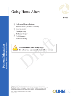 Going Home After - the University Health Network