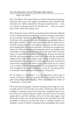 An Interview with Stephen Kuusisto