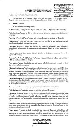 LAND REGISTRATION REFORM ACT FlIIigDl) SET OF STANDARD