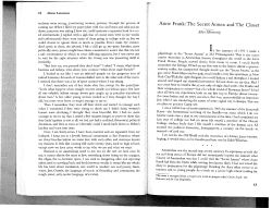 Anne Frank: The Secret Annex and The Closet