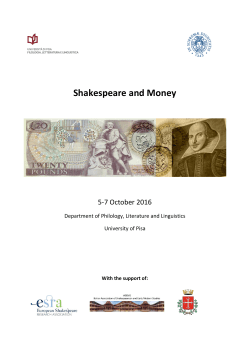 Shakespeare and Money