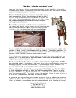 What does “going the second mile” mean?