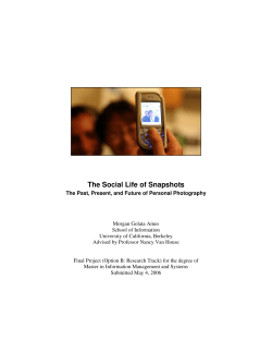 The Social Life of Snapshots