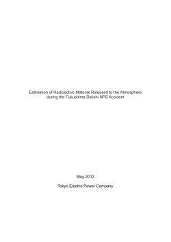 Estimation of Radioactive Material Released to the Atmosphere