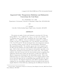 Improved Color{Temperature Relations and Bolometric Corrections