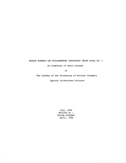 Marine Workers and Boilermakers Industrial Union, Local No. 1