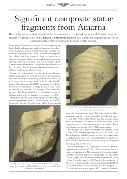 Significant composite statue fragments from Amarna