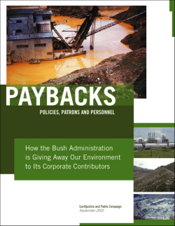 Paybacks - Earthjustice