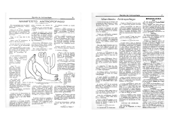 Oswald de Andrade`s "Cannibalist Manifesto"