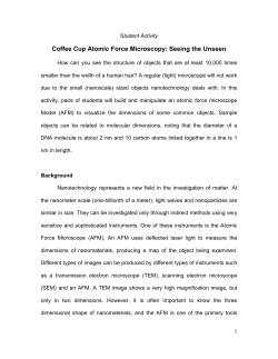 Coffee Cup Atomic Force Microscopy: Seeing the Unseen