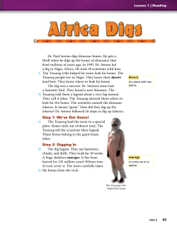 desert emerge Dr. Paul Sereno digs dinosaur bones
