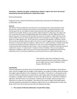 Humanism, creativity and rights: invoking Henri