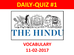 DAILY-QUIZ #1