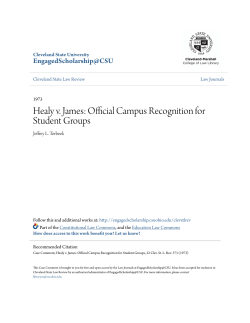 Healy v. James: Official Campus Recognition for Student Groups