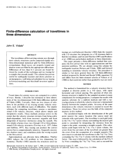 Finite-difference calculation of traveltimes in three dimensions