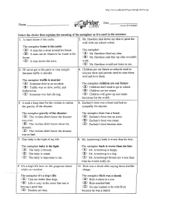 Hyperbole-Metaphor Sheet