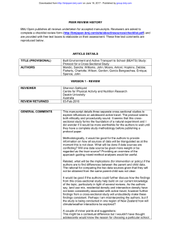 Built Environment and Active Transport to School (BEATS) Study