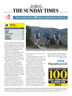 the sunday times 100 best companies to work for