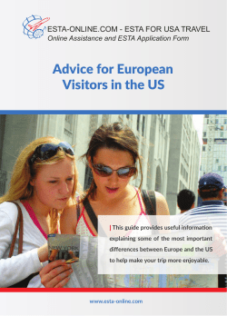Advice for European Visitors in the US